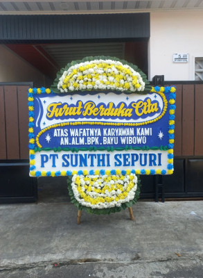Papan Bunga Duka di Haju